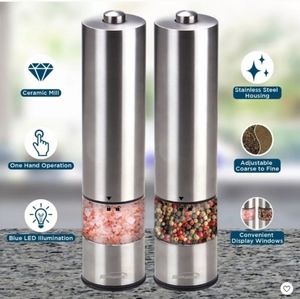 Brentwood Electric Salt & Pepper Mills